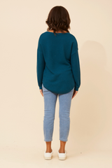 Caroline Morgan Curved Hem Pullover