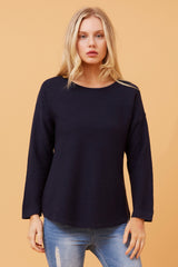 Caroline Morgan Curved Hem Pullover