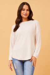 Caroline Morgan Curved Hem Pullover