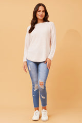 Caroline Morgan Curved Hem Pullover