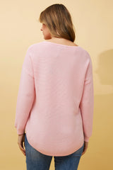 Caroline Morgan Curved Hem Pullover