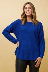 Caroline Morgan Curved Hem Pullover