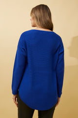 Caroline Morgan Curved Hem Pullover