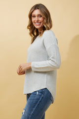Caroline Morgan Curved Hem Pullover
