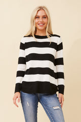 Caroline Morgan Stripe Knit Jumper
