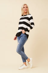 Caroline Morgan Stripe Knit Jumper