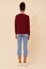 Caroline Morgan Floral Embellished Knit Jumper
