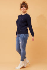 Caroline Morgan Floral Embellished Knit Jumper