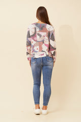 Bottega Abstract Print Knit Jumper