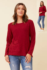 Caroline Morgan Pocket Knit Pullover