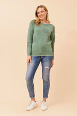 Caroline Morgan Polka Dot Knit Jumper