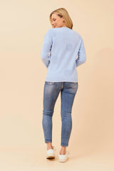 Caroline Morgan Polka Dot Knit Jumper