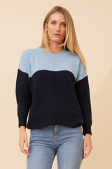 Caroline Morgan Colour Block Knit Jumper