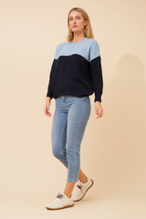 Caroline Morgan Colour Block Knit Jumper