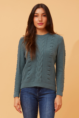 Caroline Morgan Cable Knit Detail Jumper