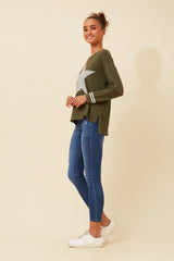 Caroline Morgan Star Pullover
