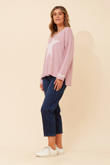 Caroline Morgan Star Pullover
