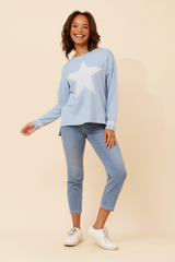 Caroline Morgan Star Pullover
