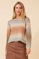 Caroline Morgan Jacquard Pattern Jumper