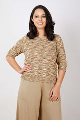 JJ Sisters Cotton Linen Knitted Top