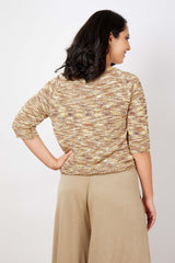 JJ Sisters Cotton Linen Knitted Top