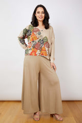 JJ Sisters Cotton Linen Printed Cardigan