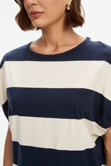 Tirelli Stripe Bubble Sleeve Tee