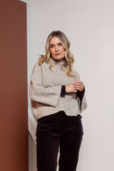 See Saw Australian Wool Blend 7/8 Sleeve Top