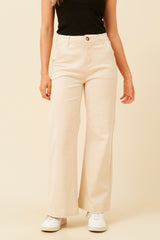 Caroline Morgan Wide Leg Stretch Twill Pant