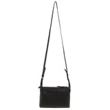 Pierre Cardin Leather Pleated-Design CrossBody Bag