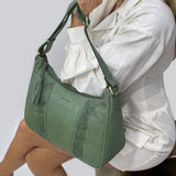 Pierre Cardin Herringbone Embossed Leather Bag