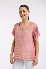 Love From Italy Short Sleeve Calypso Top