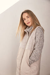 See Saw 100% Boiled Wool Quilted Vest