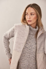 See Saw 100% Boiled Wool Quilted Vest