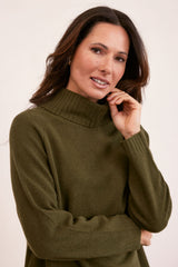 See Saw 100% Luxe Merino Wool Roll Neck Sweater