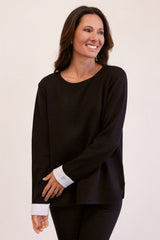 See Saw Wool Blend Round Neck Sweater