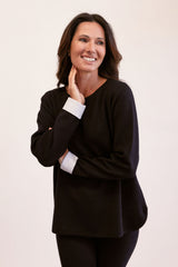 See Saw Wool Blend Round Neck Sweater