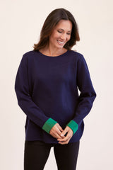 See Saw Wool Blend Round Neck Sweater