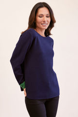 See Saw Wool Blend Round Neck Sweater