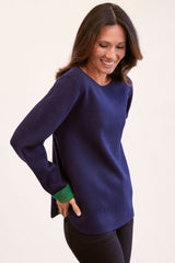 See Saw Wool Blend Round Neck Sweater