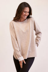 See Saw Wool Blend Round Neck Sweater