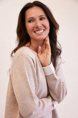 See Saw Wool Blend Round Neck Sweater