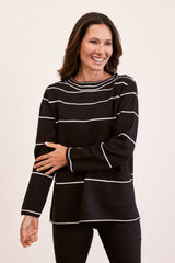 See Saw Wool Blend Stripe Sweater