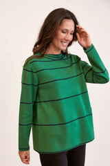 See Saw Wool Blend Stripe Sweater