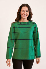 See Saw Wool Blend Stripe Sweater