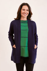 See Saw Wool Blend Edge to Edge Cardigan