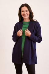 See Saw Wool Blend Edge to Edge Cardigan
