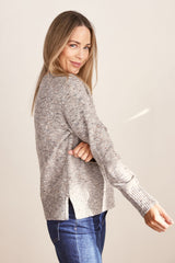 See Saw Poly Crew Neck Sweater