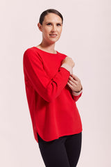 See Saw Wool Blend Round Sweater