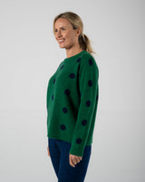 See Saw Lambswool Blend Spot Sweater
